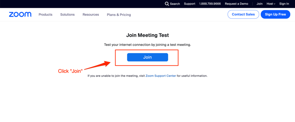 How to test camera on zoom without joining a meeting? - Screenshot of Zoom's Test Meeting interface